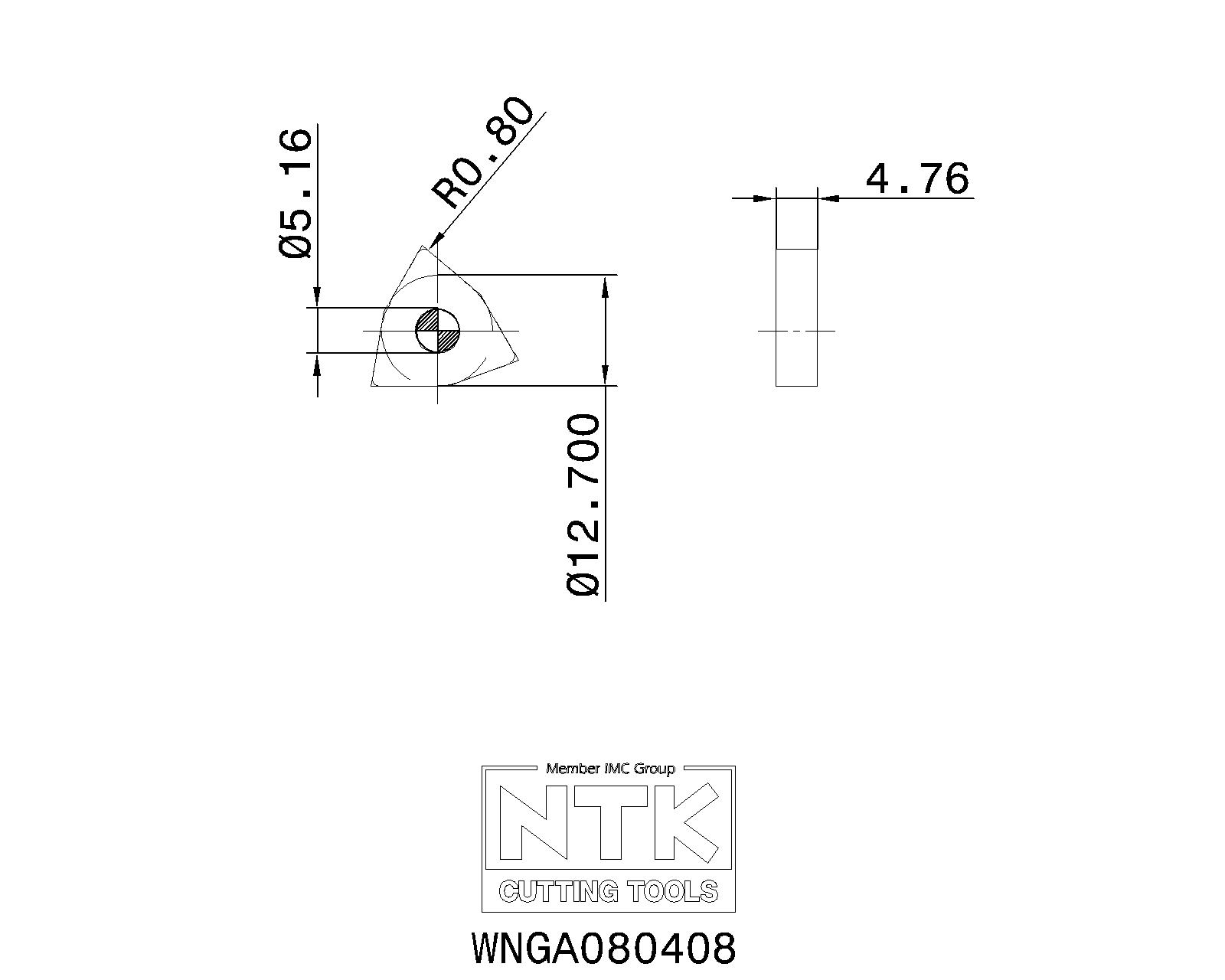 NTK Cutting Tools - Metal Working Tools - WNGA type insert : 7919405 ...